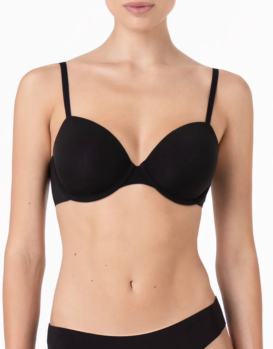Lovable Invisible Essence Reggiseno con ferretto nero, microfibra