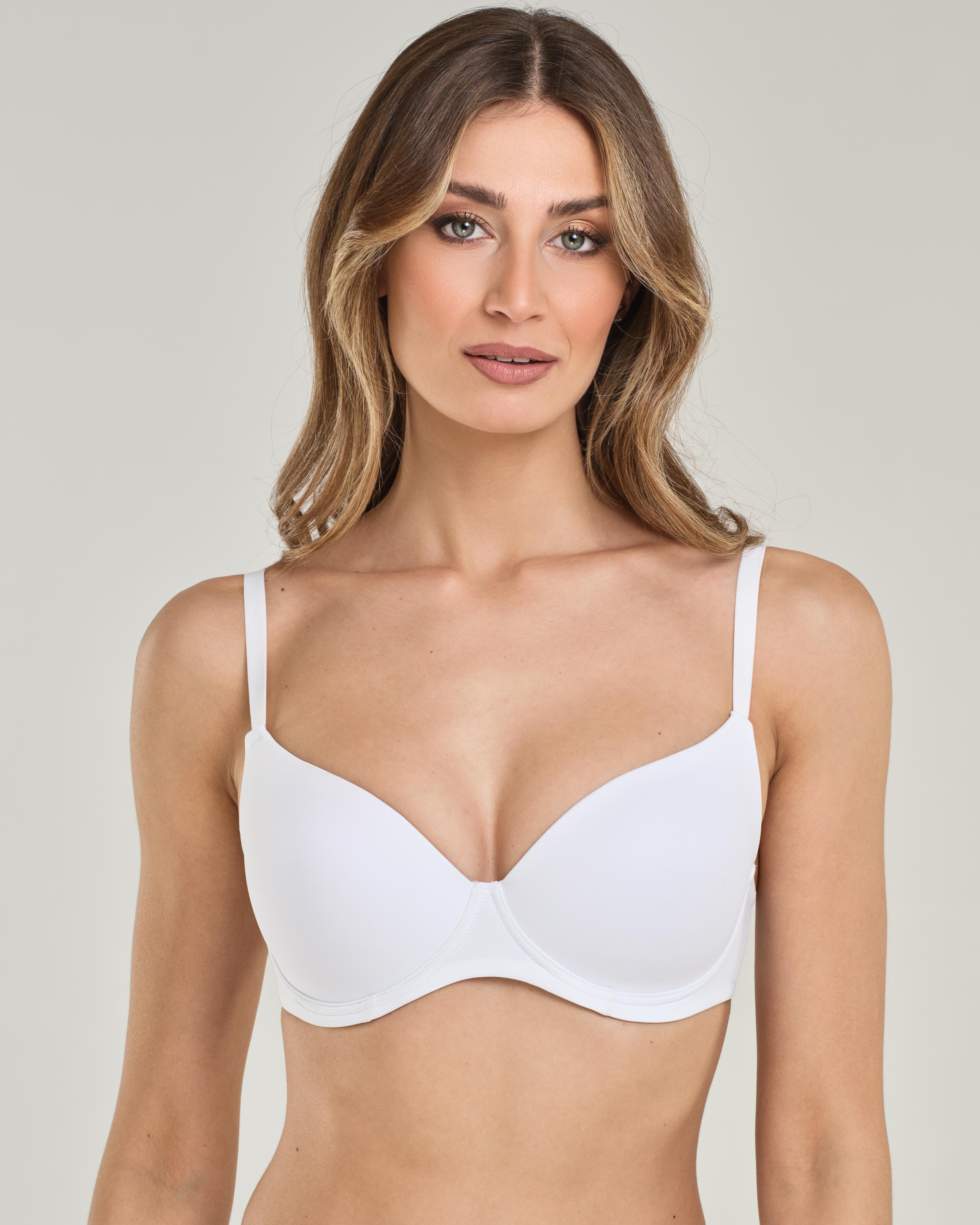 SPIMAN Design Reggiseno balconcino con ferretto Coppa B Nero taglia 2
