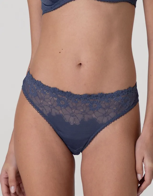 Lovable Garden Flowers Lace Brasiliano blu polvere in pizzo