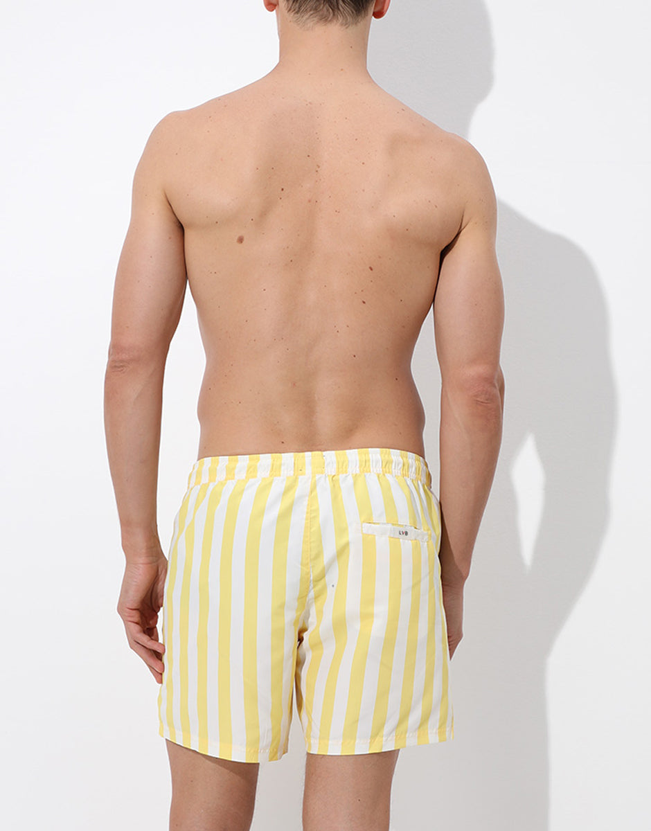 Lovable Glam Shiny Micro Trendy costume boxer manopesca giallo righe