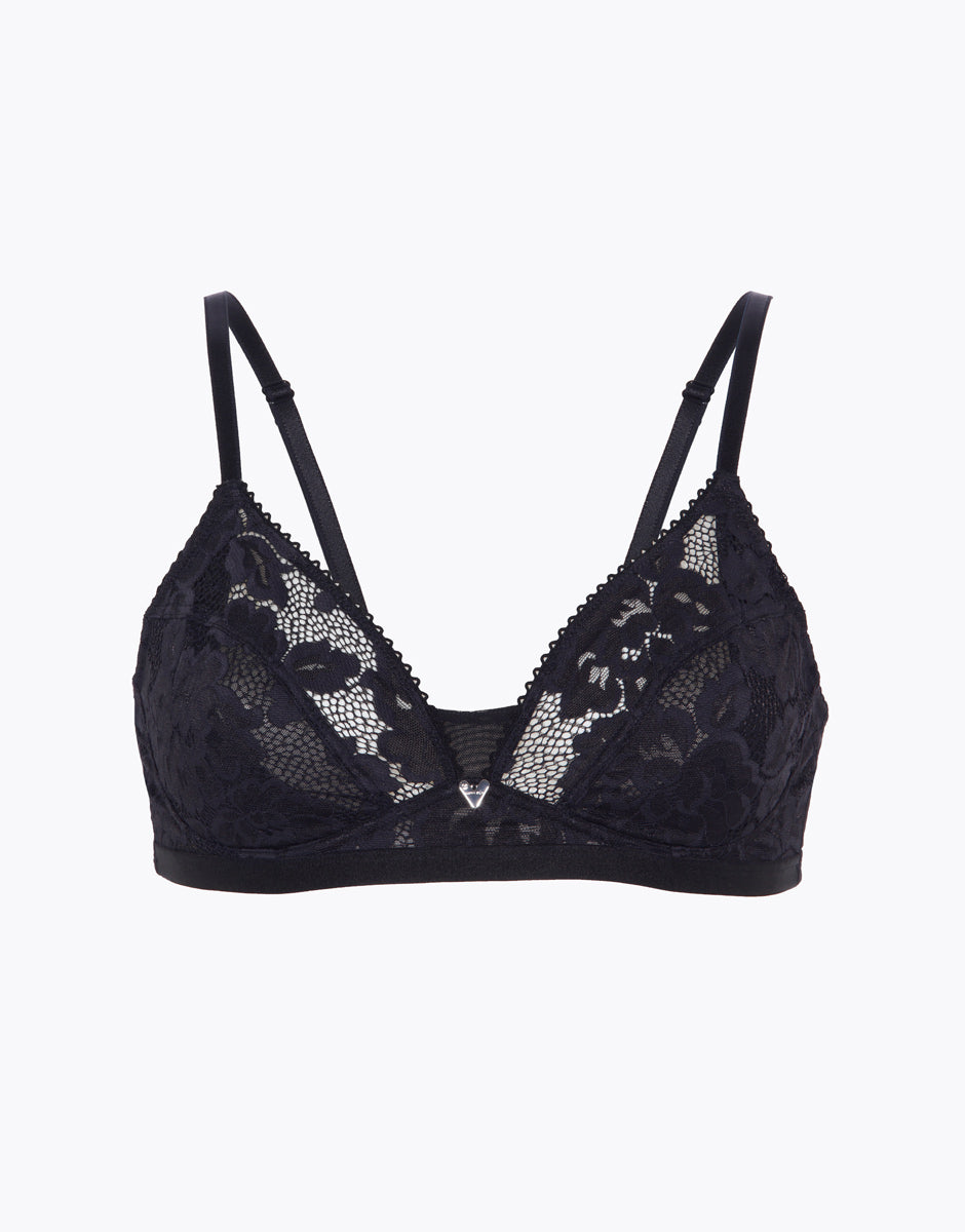 Lovable Anniversary Lace Reggiseno senza ferretto nero in pizzo riciclato