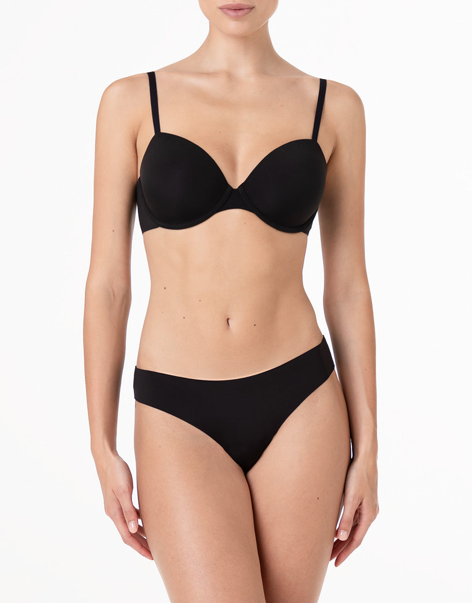 Lovable Invisible Essence Reggiseno con ferretto nero, microfibra