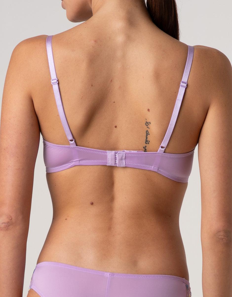 Lovable Garden Flowers Lace Reggiseno triangolo Fairytale Embroidery lavanda