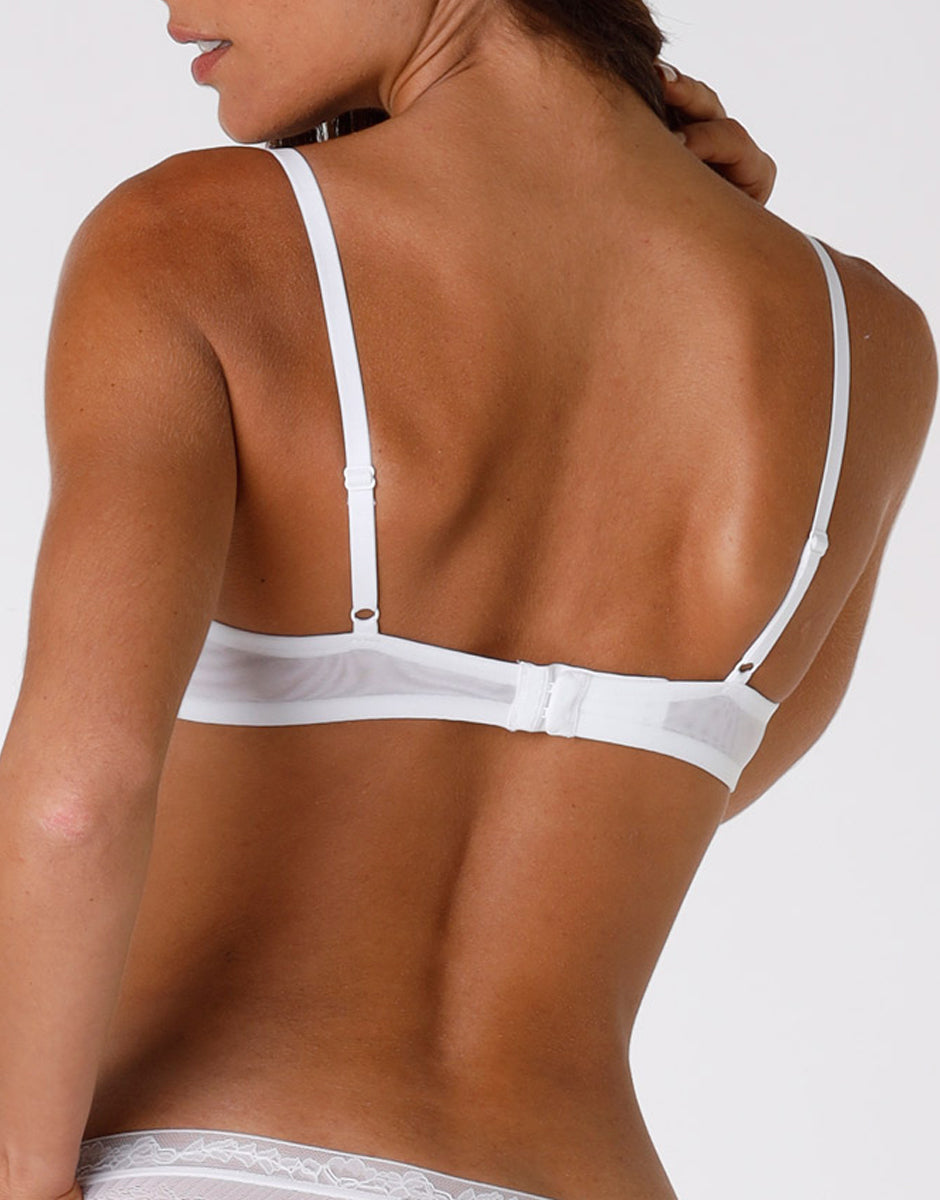 Lovable Invisible Exclusive Sensual Touch Exclusive reggiseno bianco coppe imbottite