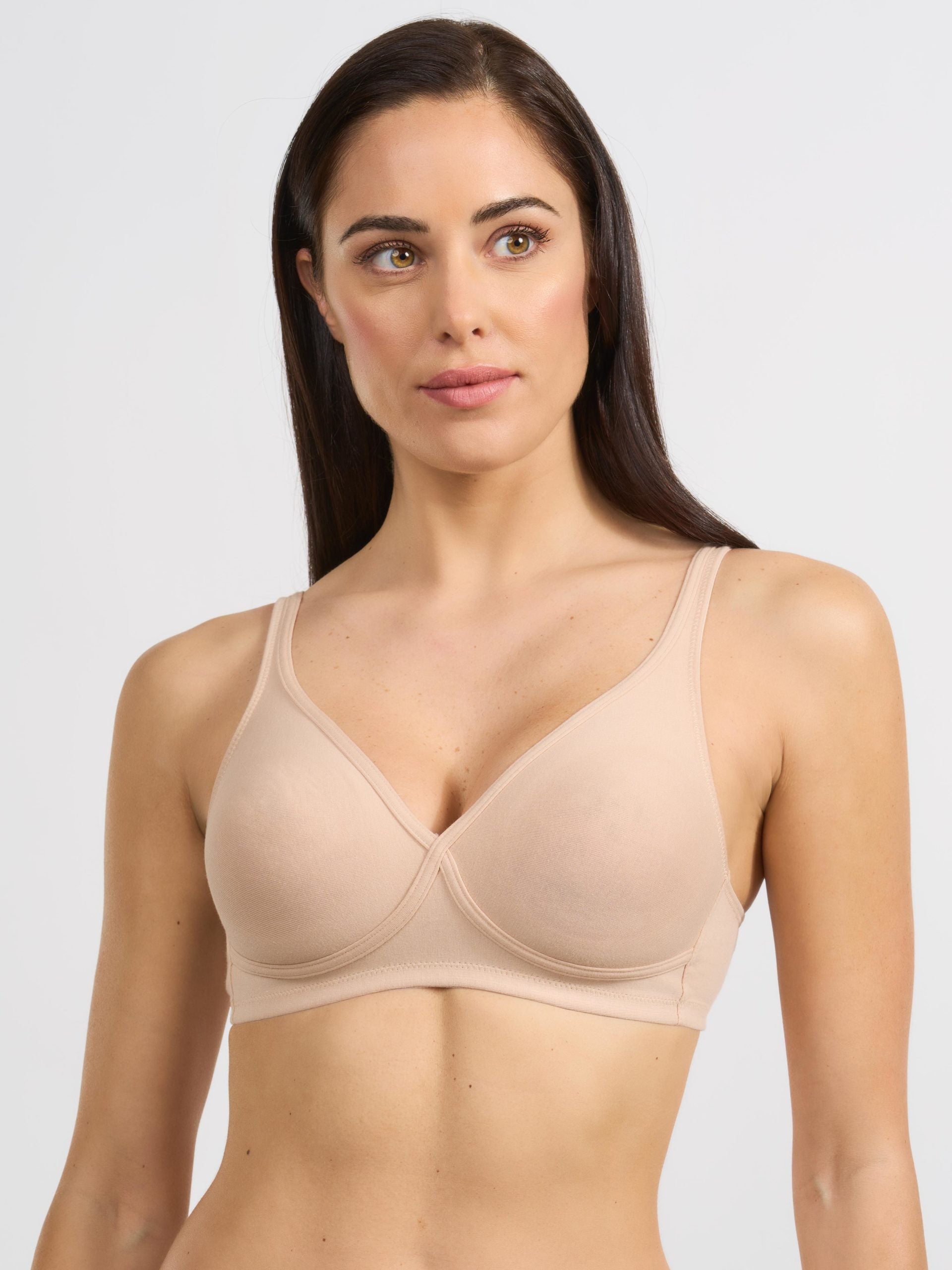 SPIMAN Millennial reggiseno in cotone elasticizzato bianco