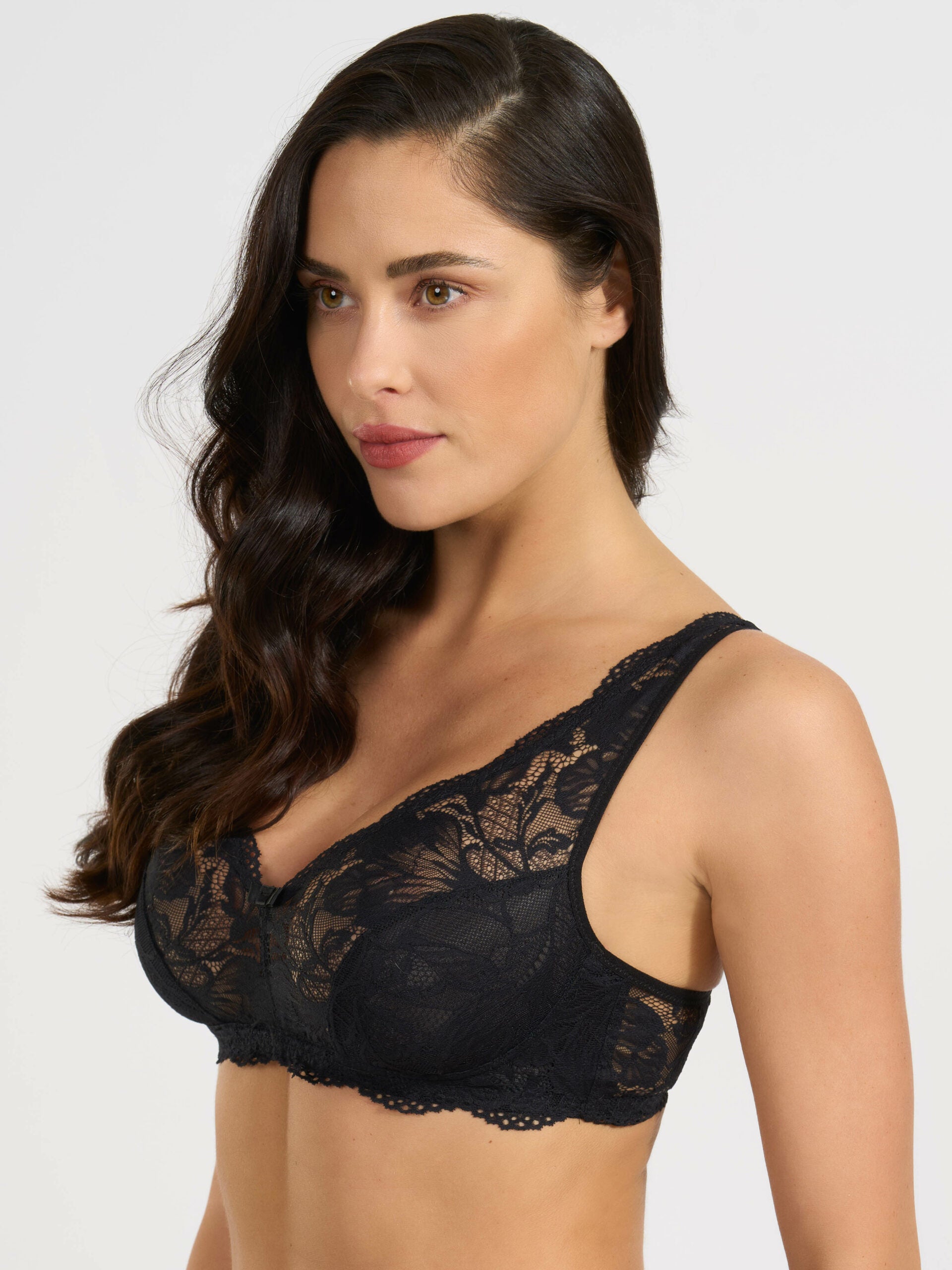 SPIMAN Style reggiseno modello vela in pizzo jacquardtronic bianco