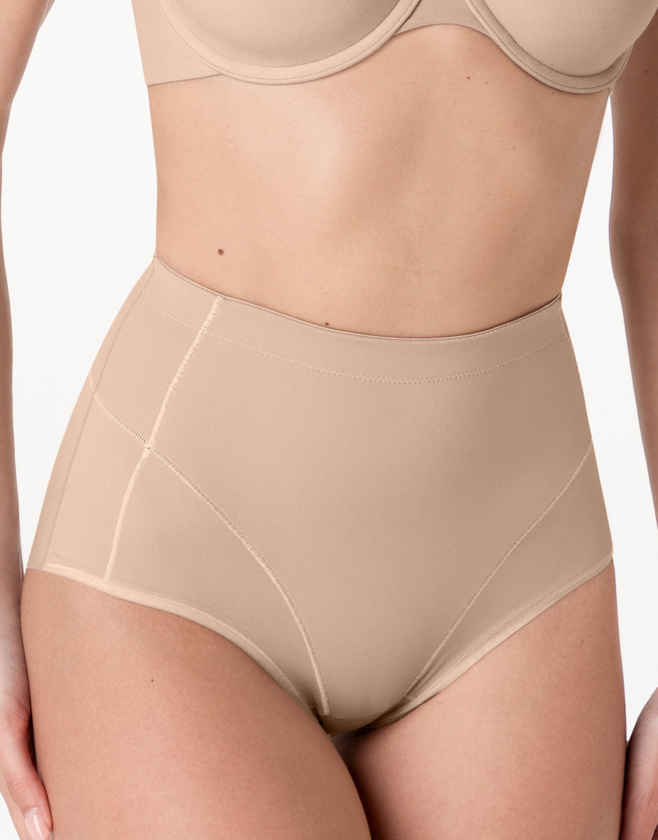Lovable Body Bliss Sculpt Shaping Guaina midi nudo chiaro, microfibra