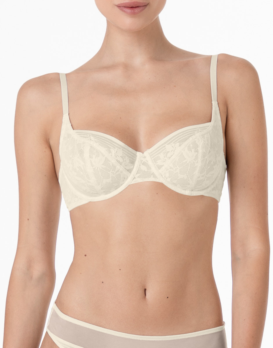 Lovable Garden Flowers Lace Blossom Lace reggiseno con ferretto avorio in pizzo