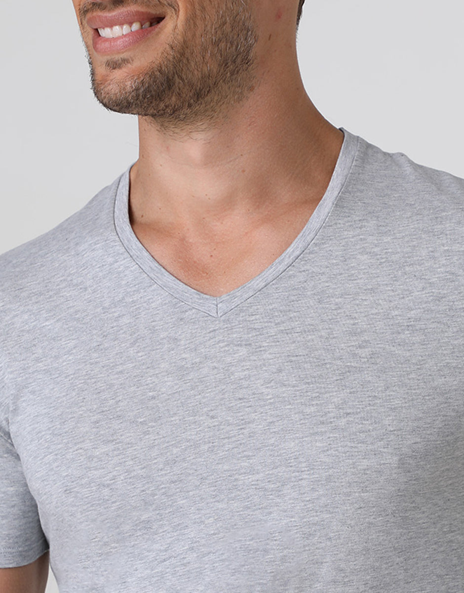 Lovable Basic Soul T-Shirt Cotton Stretch grigio melange taglia 4/M in cotone elasticizzato