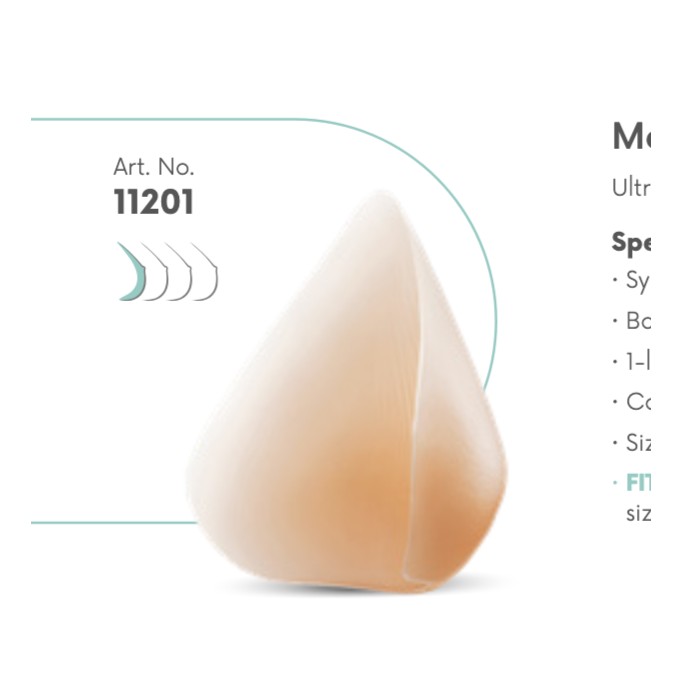ABC Breast Care Protesi mammarie 11201 protesi parziale modificata in silicone