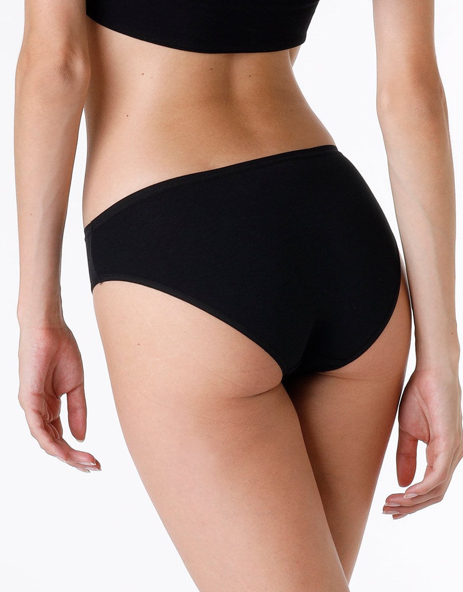 Lovable Lovely slip mini nero cotone modal vita bassa