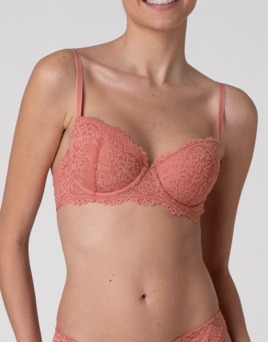 Lovable Stylish Lace reggiseno balconcino terracotta chiaro pizzo