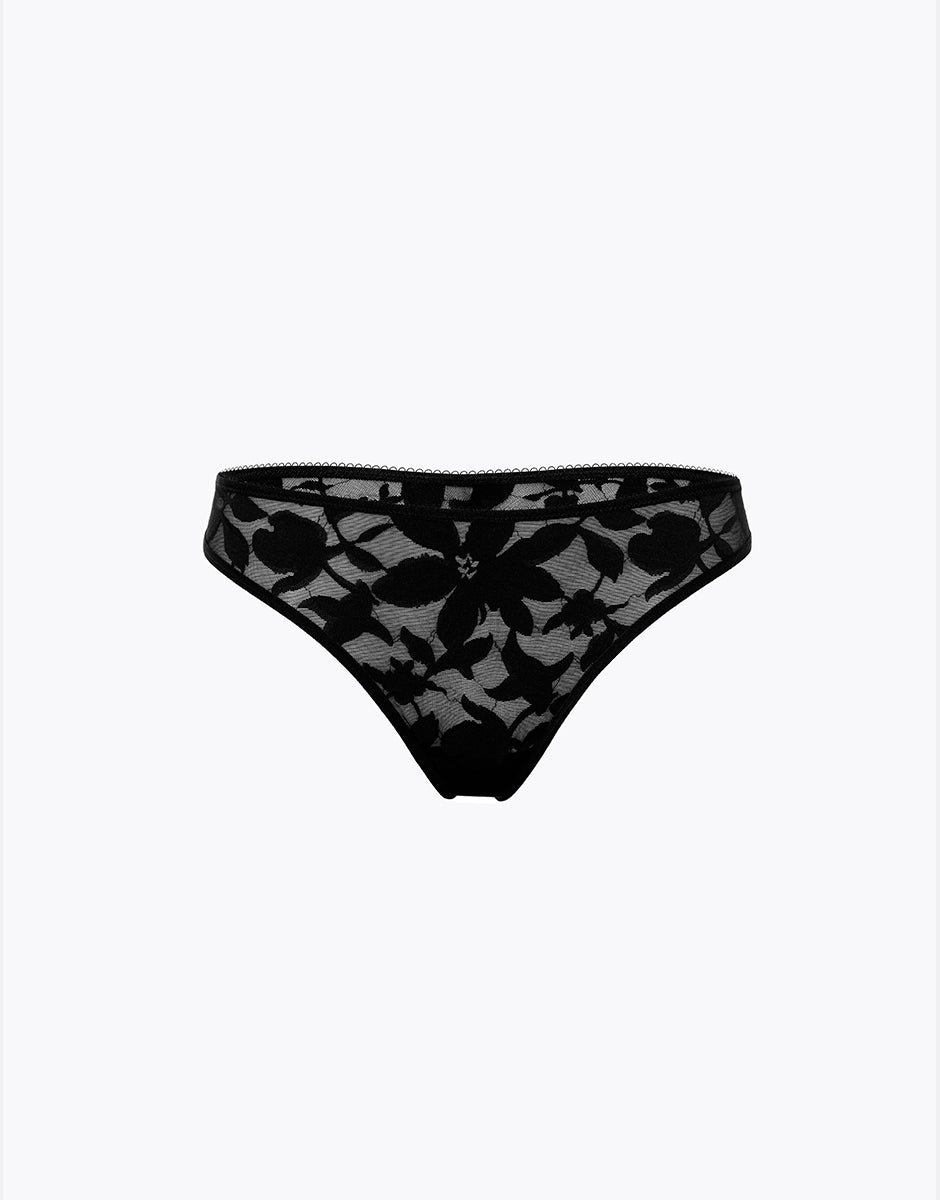 Lovable So Lacy Panties Modern Bloom Lace brasiliano nero in pizzo