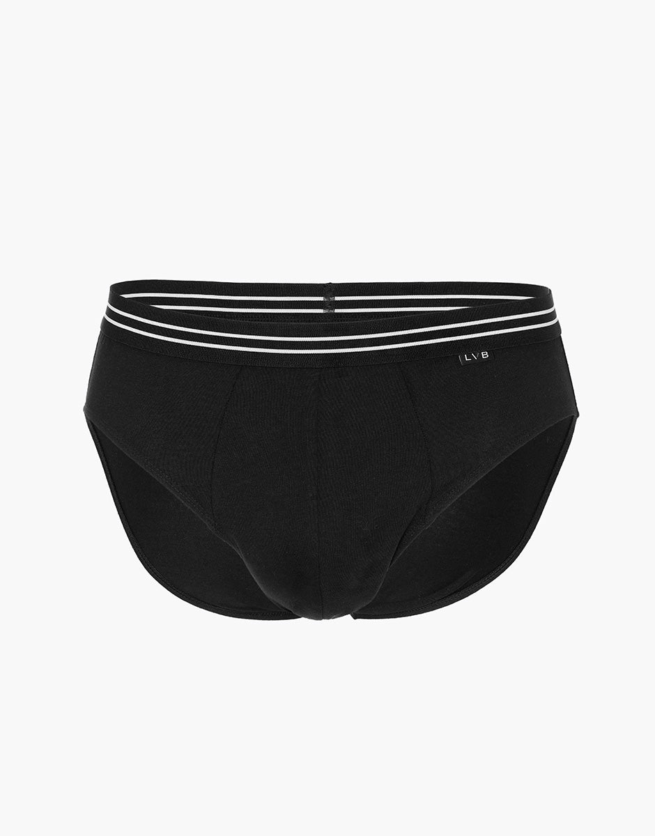 Lovable Value Elegance Basic Multipack slip bipack nero cotone elasticizzato