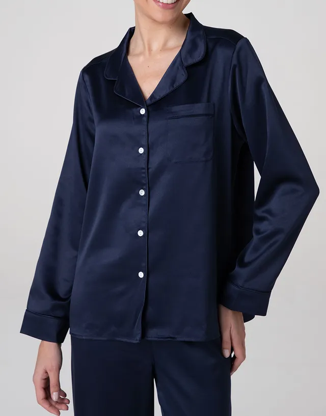 Lovable Basic Soul Pigiama Lungo Aperto pigiama blu navy