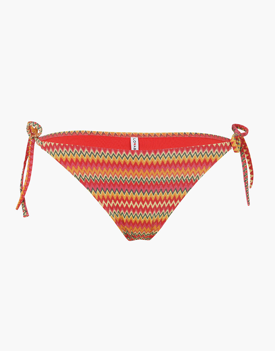 Lovable Glam Shiny Micro Costume Slip con Laccetti zigzag multicolor lurex
