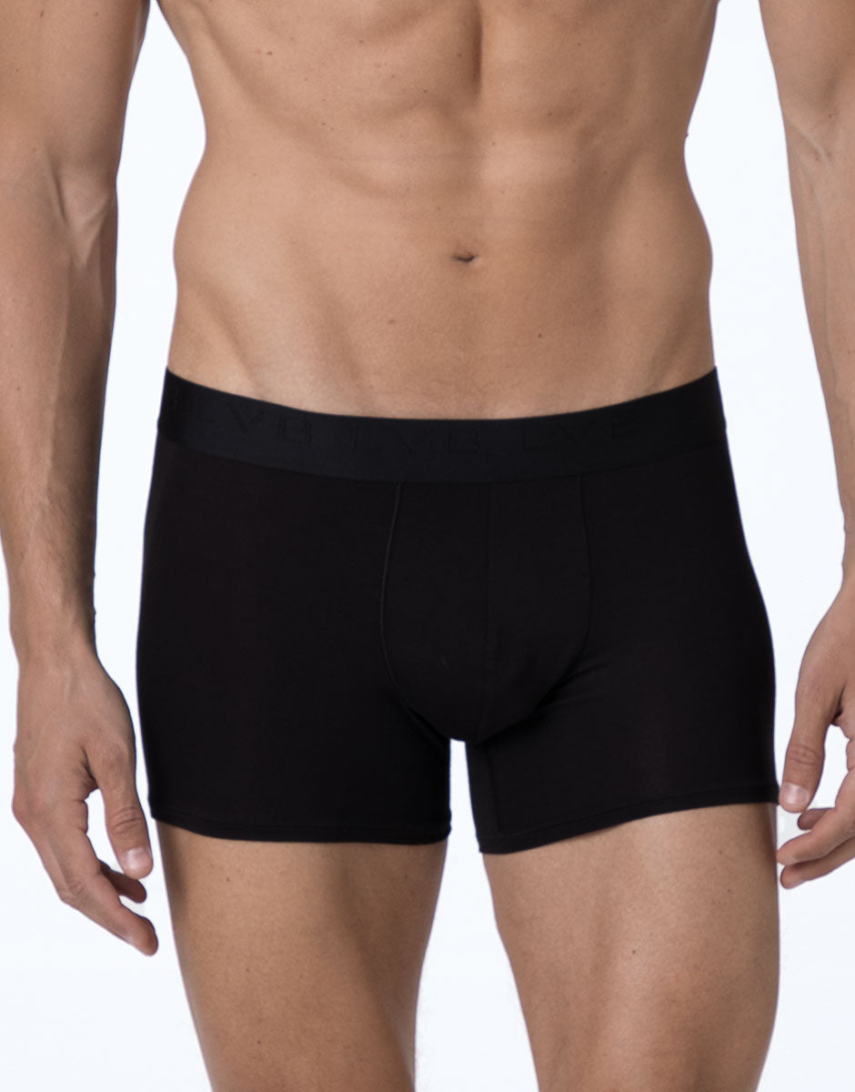 Lovable Value Elegance Boxer Lungo Ultra Stretch Modal nero elasticizzato