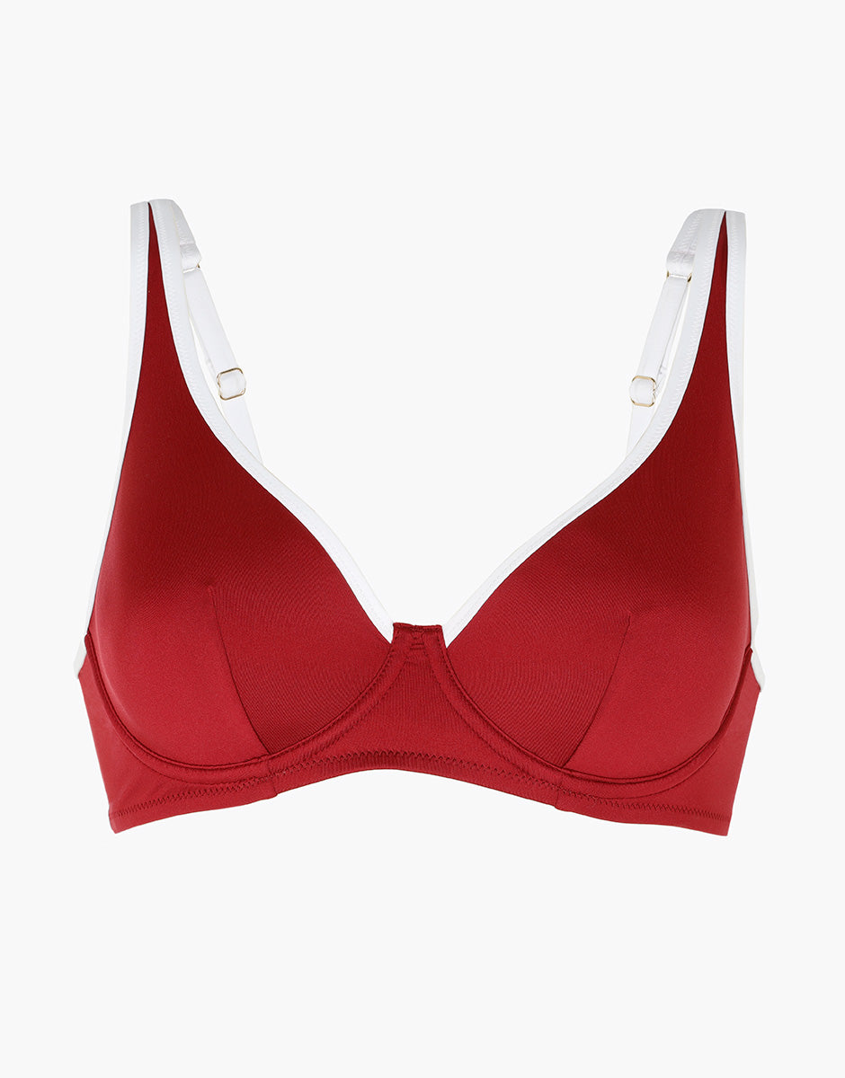 Lovable Glam Shiny Micro Timeless reggiseno bikini con ferretto rosso tibetano