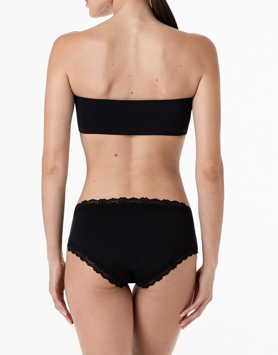 Lovable So Lacy Panties Lacy Micro culotte nera in microfibra e pizzo