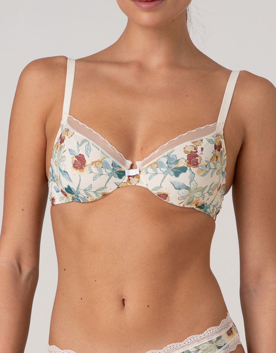 Lovable My Daily Comfort Printed reggiseno avorio perlato a fiori