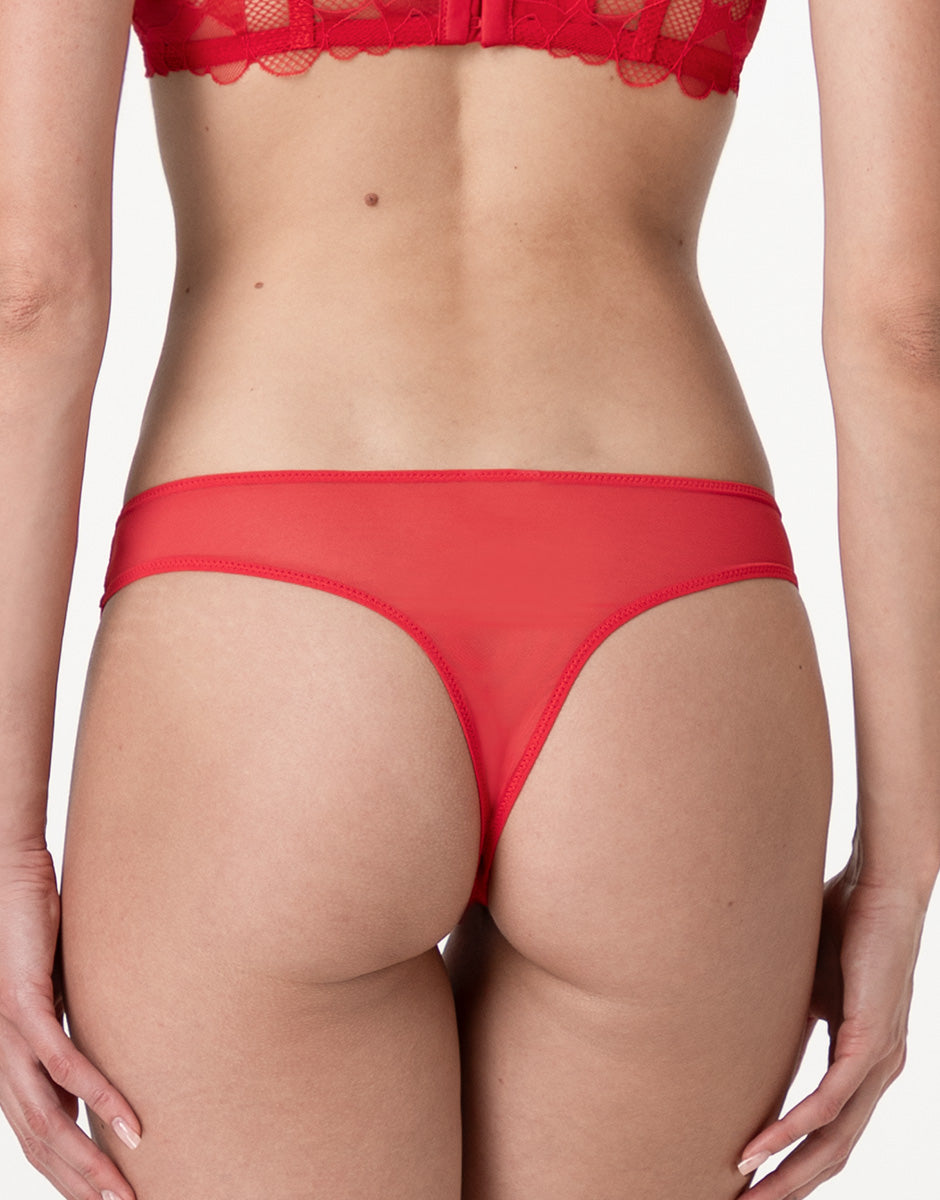Lovable So Lacy Panties Romance Hearts perizoma rosso cuori