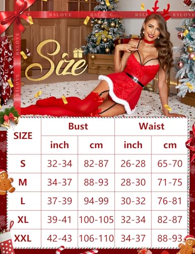 RSLOVE Teddy body in pizzo XL rosso con cintura e reggicalze