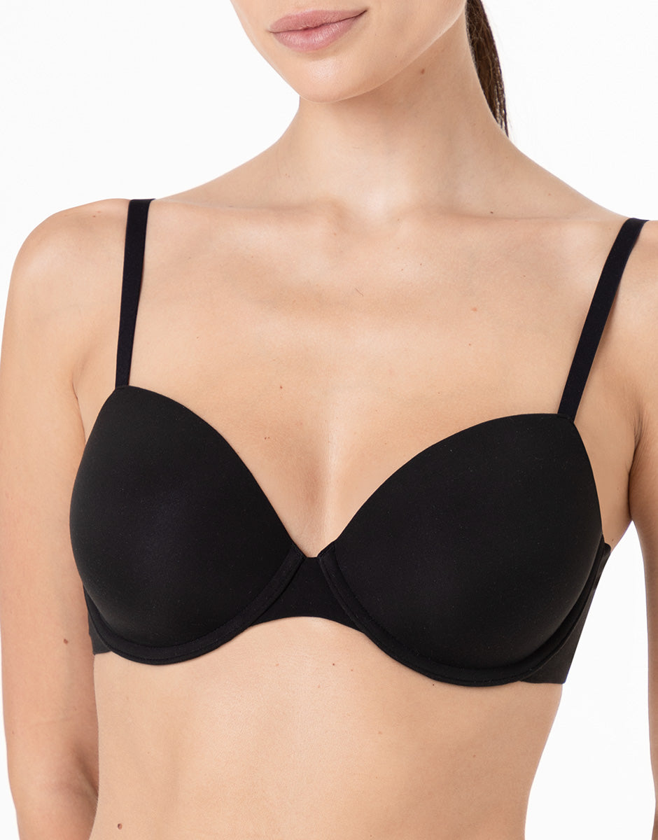 Lovable Invisible Essence Reggiseno con ferretto nero, microfibra