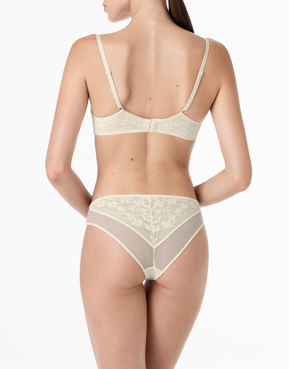 Lovable Garden Flowers Lace Blossom Lace reggiseno con ferretto avorio in pizzo