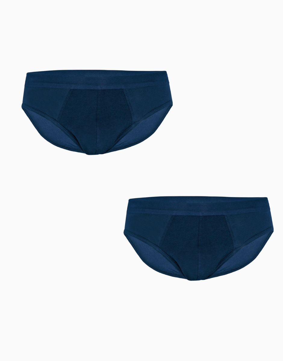 Lovable Value Elegance Slip mini BiPack Cotton Stretch slip blu 2 pezzi
