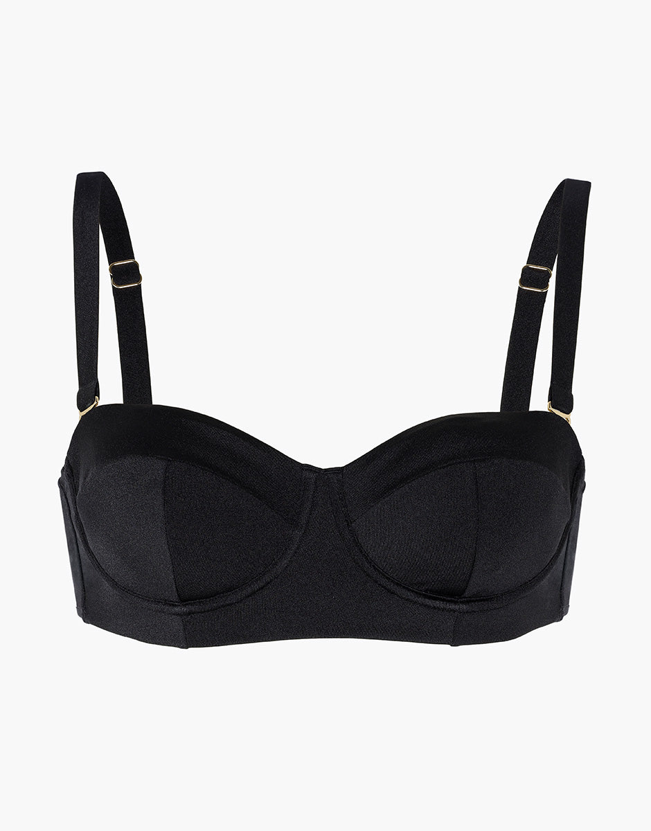 Lovable Glam Shiny Micro Expert reggiseno balconette nero