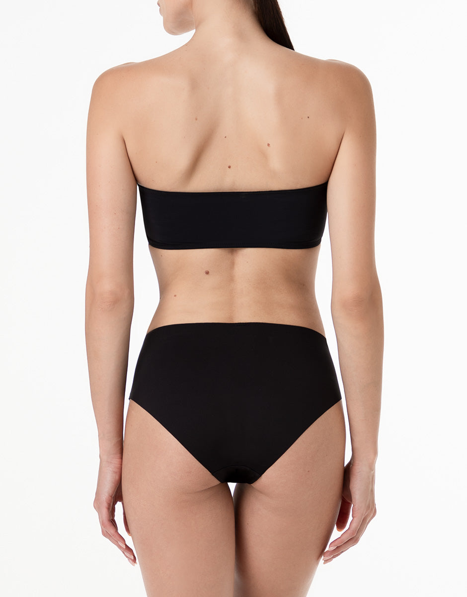 Lovable Second Skin Micro slip midi 2/S nero senza cuciture