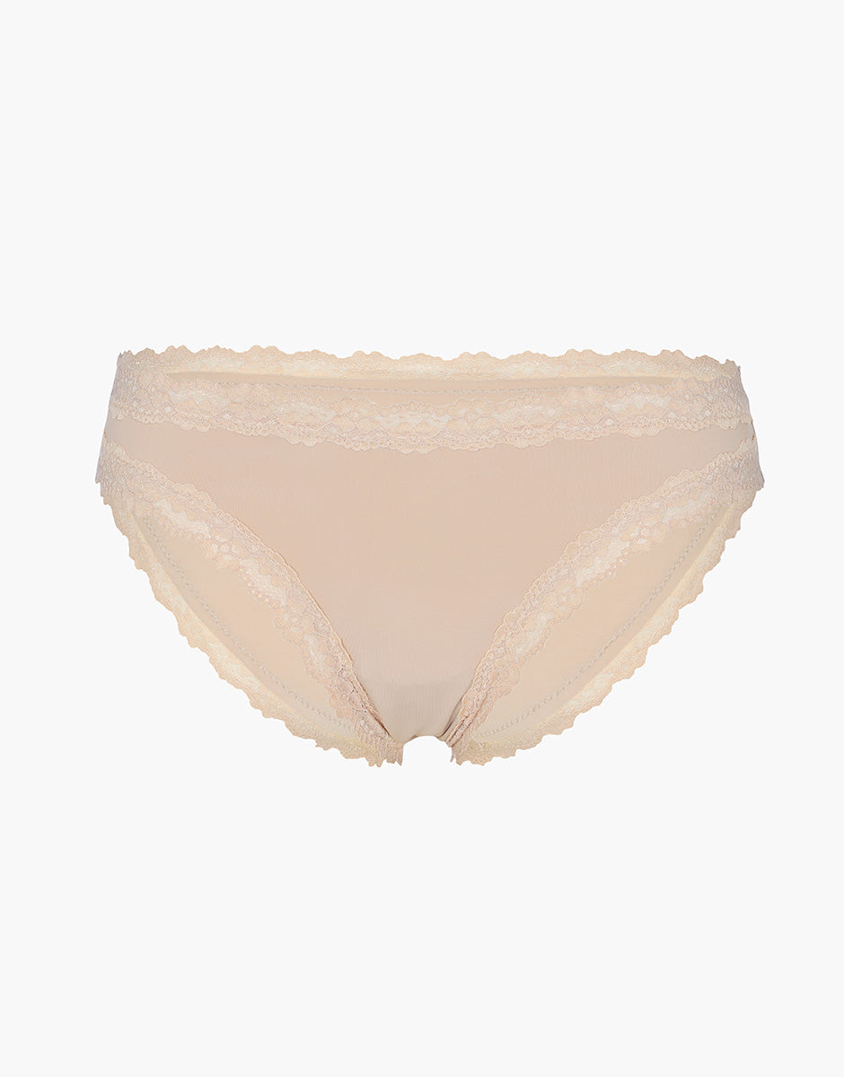 Lovable So Lacy Panties Lacy Micro slip nudo chiaro in microfibra