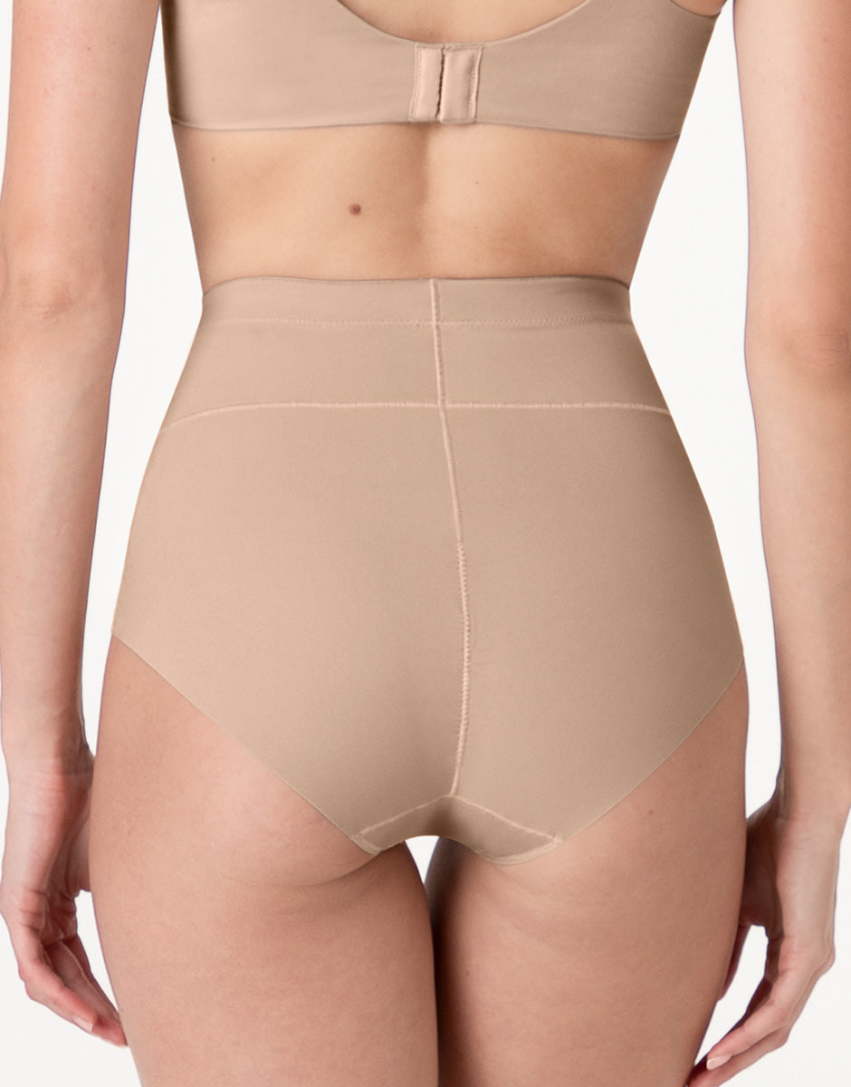 Lovable Body Bliss Sculpt Shaping Guaina midi nudo chiaro, microfibra