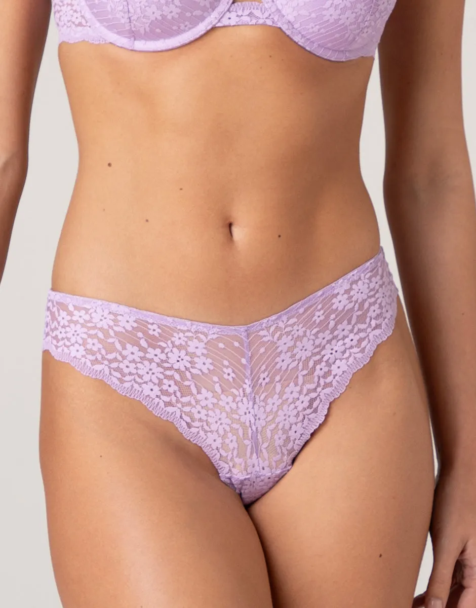 Lovable So Lacy Panties Spring Lace Brasiliano in pizzo lavanda 2/S
