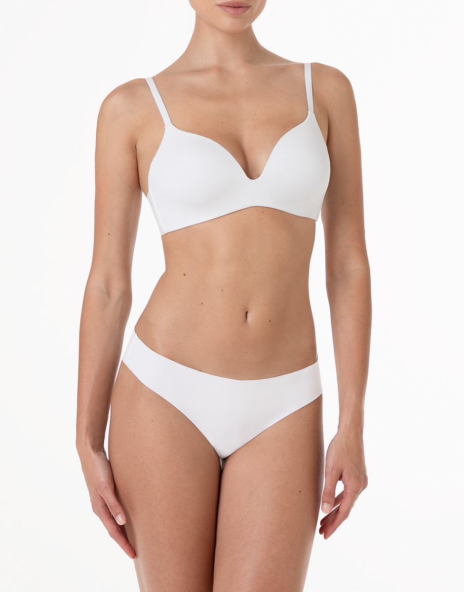 Lovable Invisible Essence reggiseno senza ferretto bianco, coppe imbottite