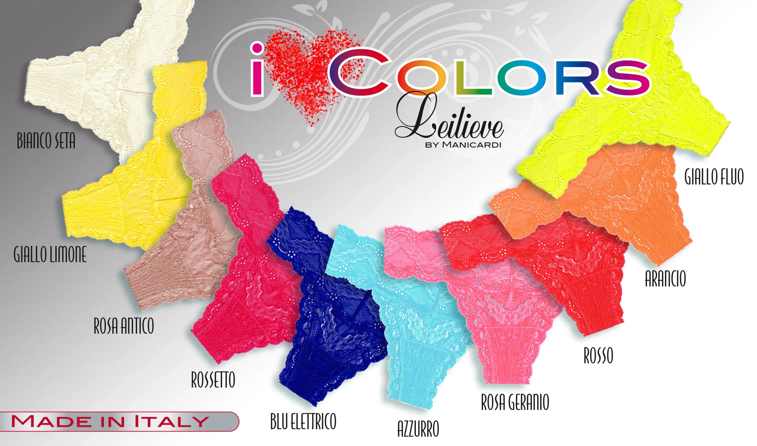 Leilieve I Colours Brasiliana in pizzo elasticizzato morbido