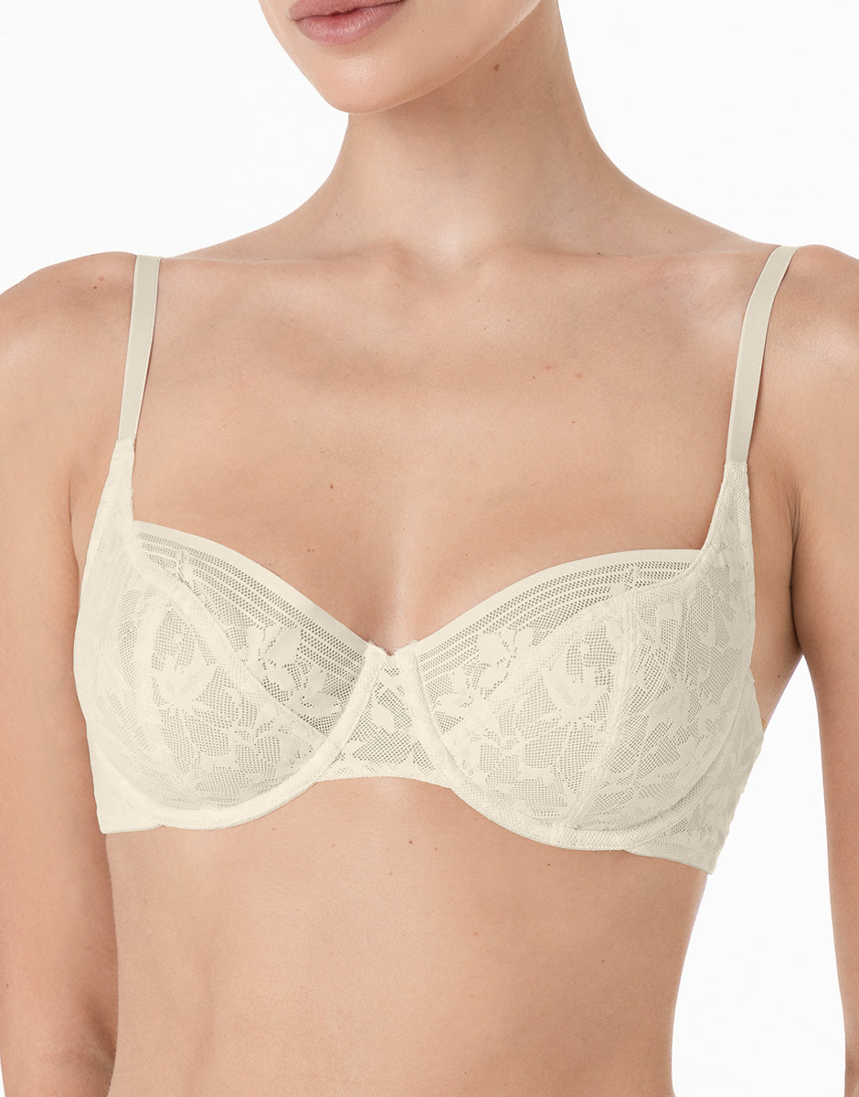 Lovable Garden Flowers Lace Blossom Lace reggiseno con ferretto avorio in pizzo