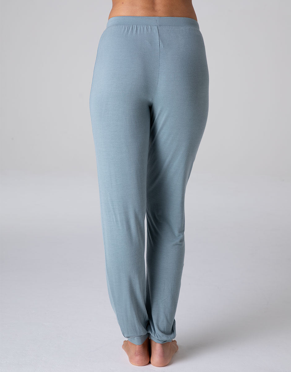 Lovable Basic Soul pantaloni lunghi con polsino in viscosa elasticizzata carta da zucchero