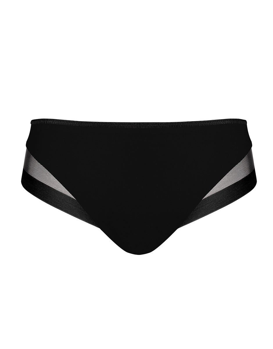 Lovable Invisible Lift Classic Invisible slip midi nero in microfibra e tulle