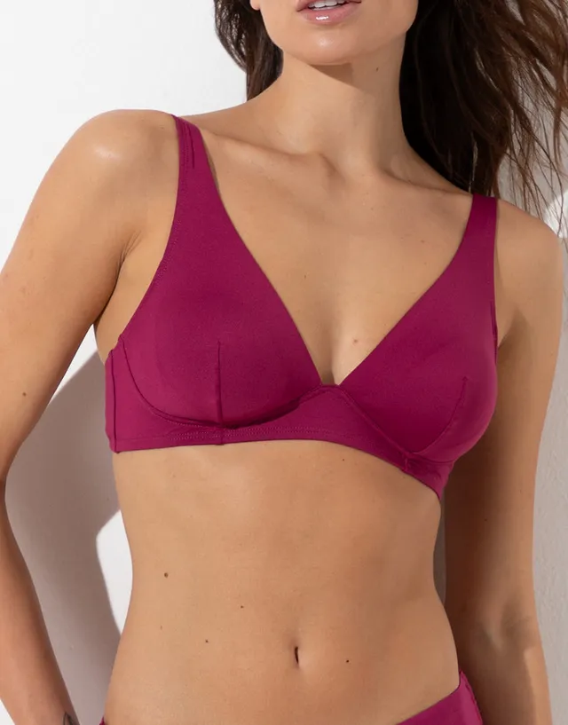 Lovable Glam Shiny Micro reggiseno triangolo lampone viola