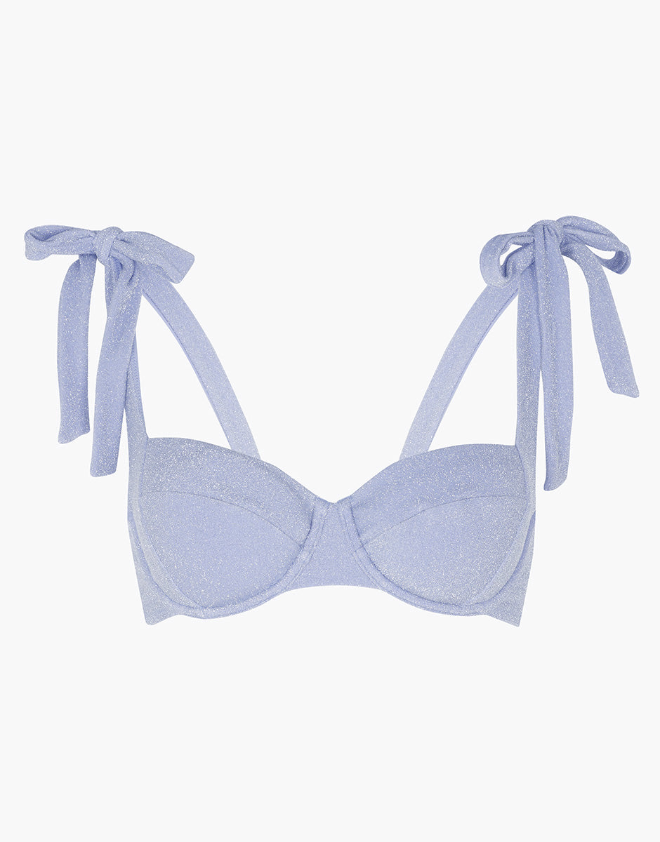 Lovable Glam Shiny Micro Sparkly Micro reggiseno balconette azzurro polvere lillato