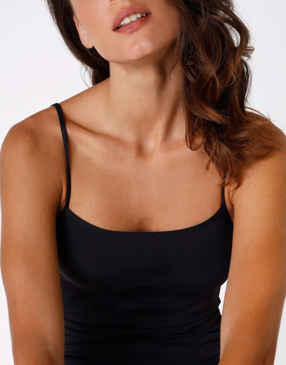 Lovable Basic Soul top liscio in microfibra nero