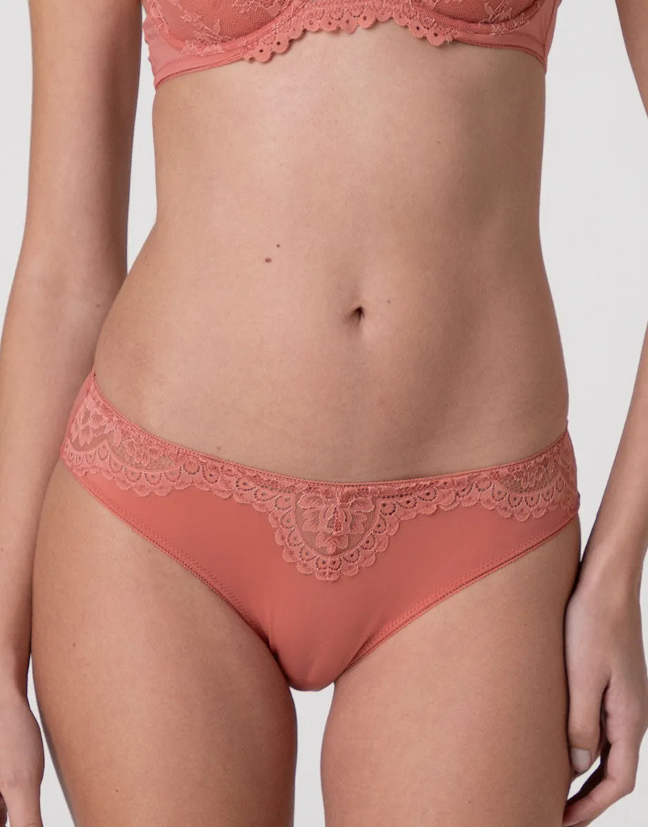 Lovable So Lacy Panties Stylish Lace slip terracotta chiaro, vita regolare