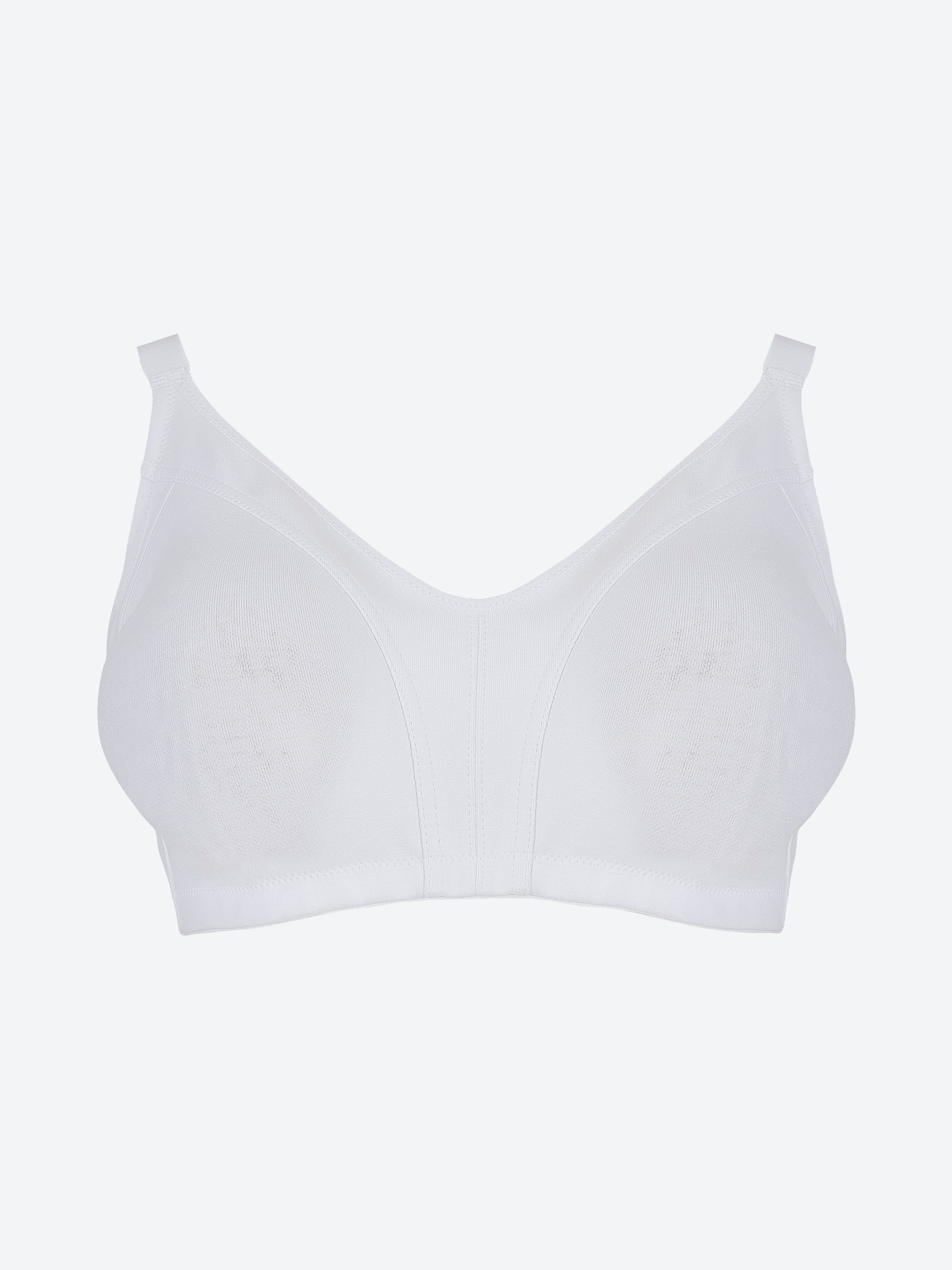SPIMAN Millennial reggiseno senza ferretto bianco coppa C in cotone elastico