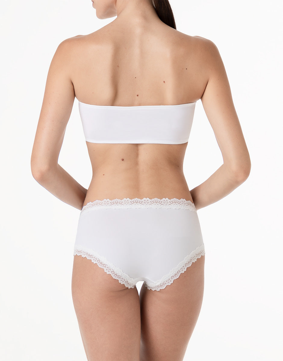 Lovable So Lacy Panties Lacy Micro culotte bianca in microfibra