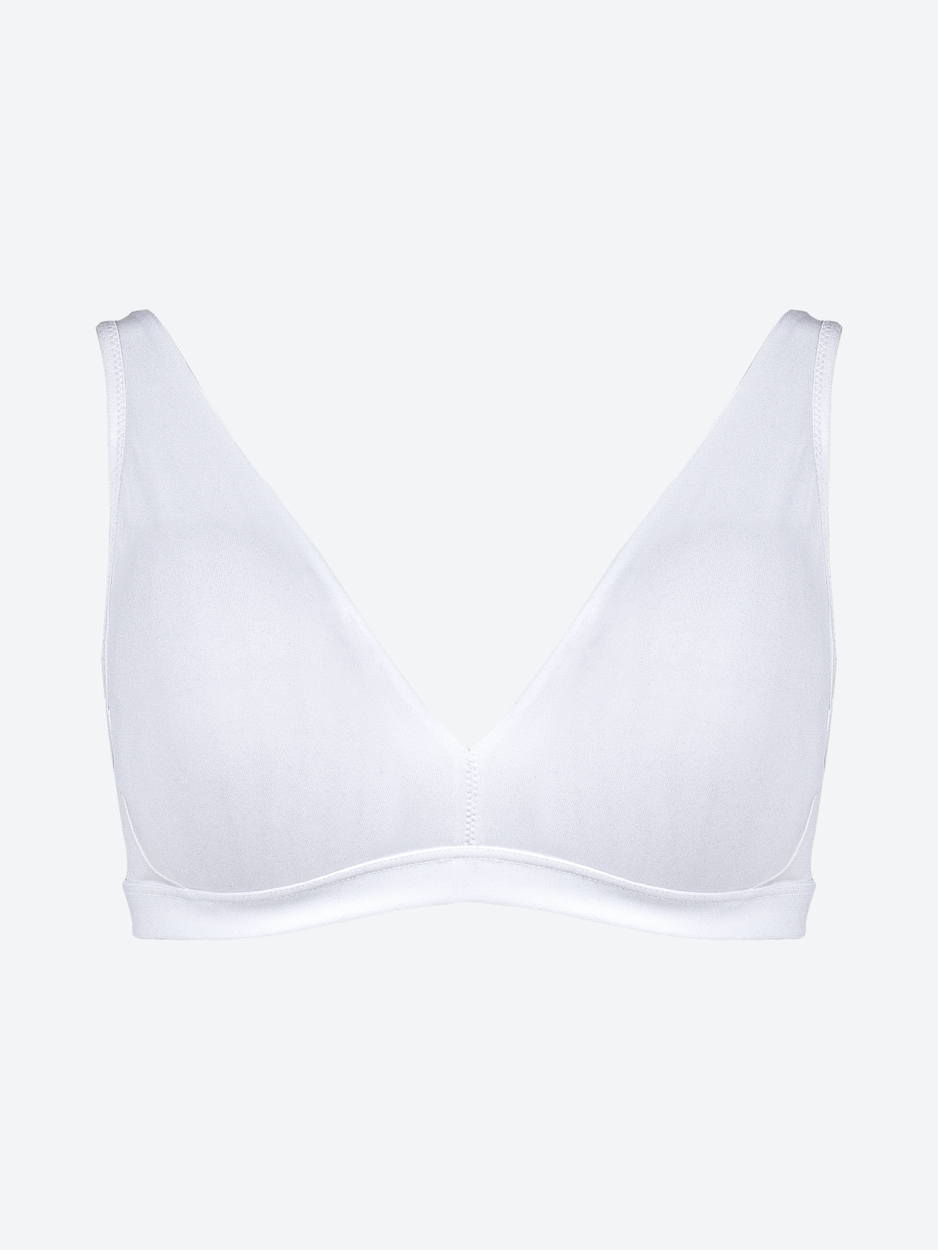 SPIMAN Design reggiseno in microfibra coppe preformate coppa B bianco