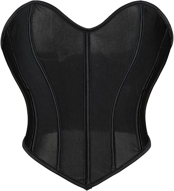 RSLOVE Fashion Extras Women’s Mesh Jumpsuits and Corsets Bustier Crop Top