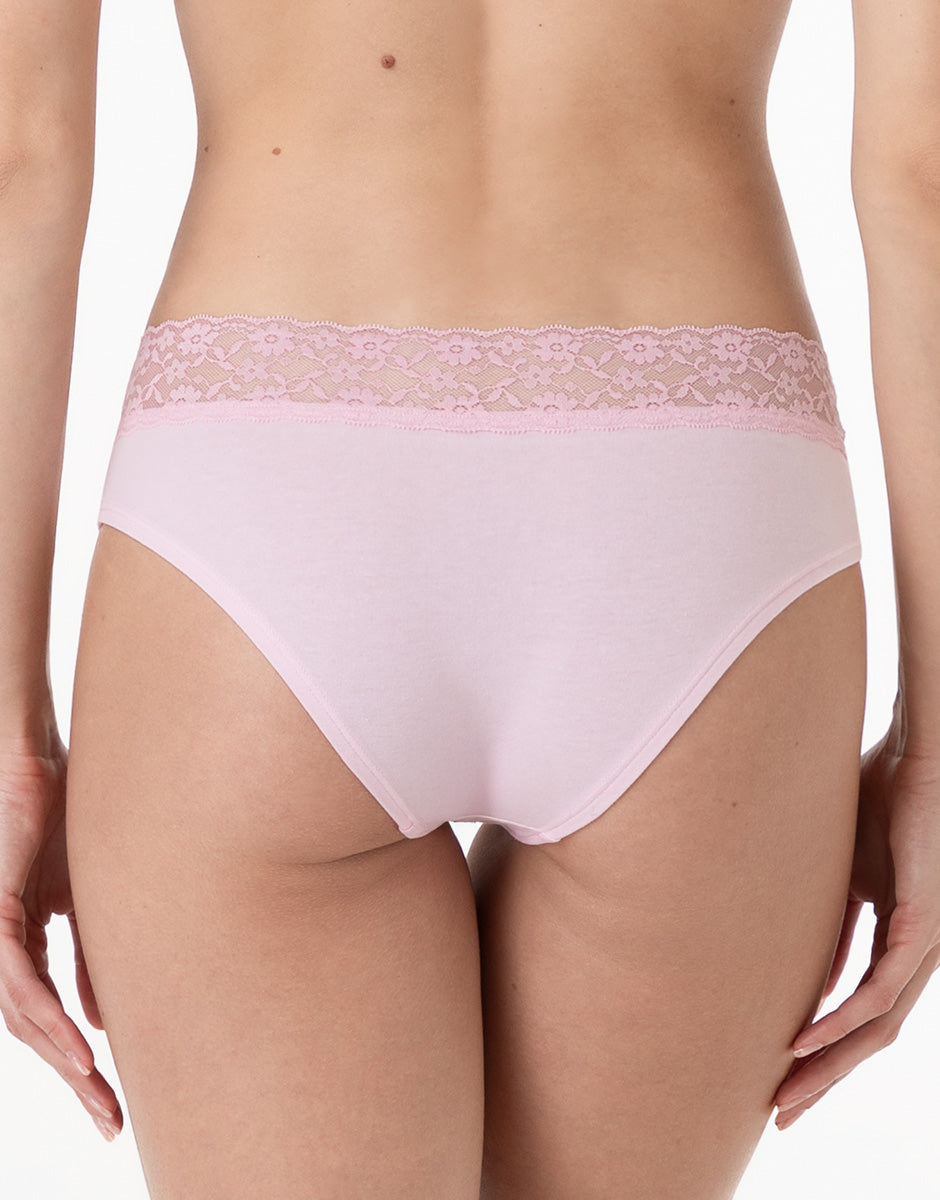 Lovable So Lacy Panties Table Panties slip midi rosa confetto taglia 3/M in cotone