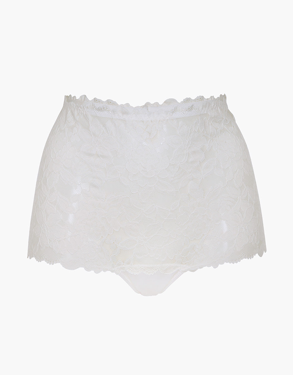 Lovable So Lacy Panties Beautiful Lace slip alto bianco latte 2/S
