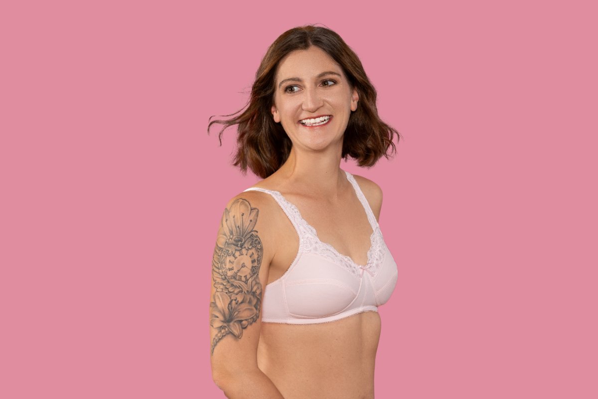 ABC Breast Care Reggiseni 101 reggiseno Front Lace con taschine per protesi